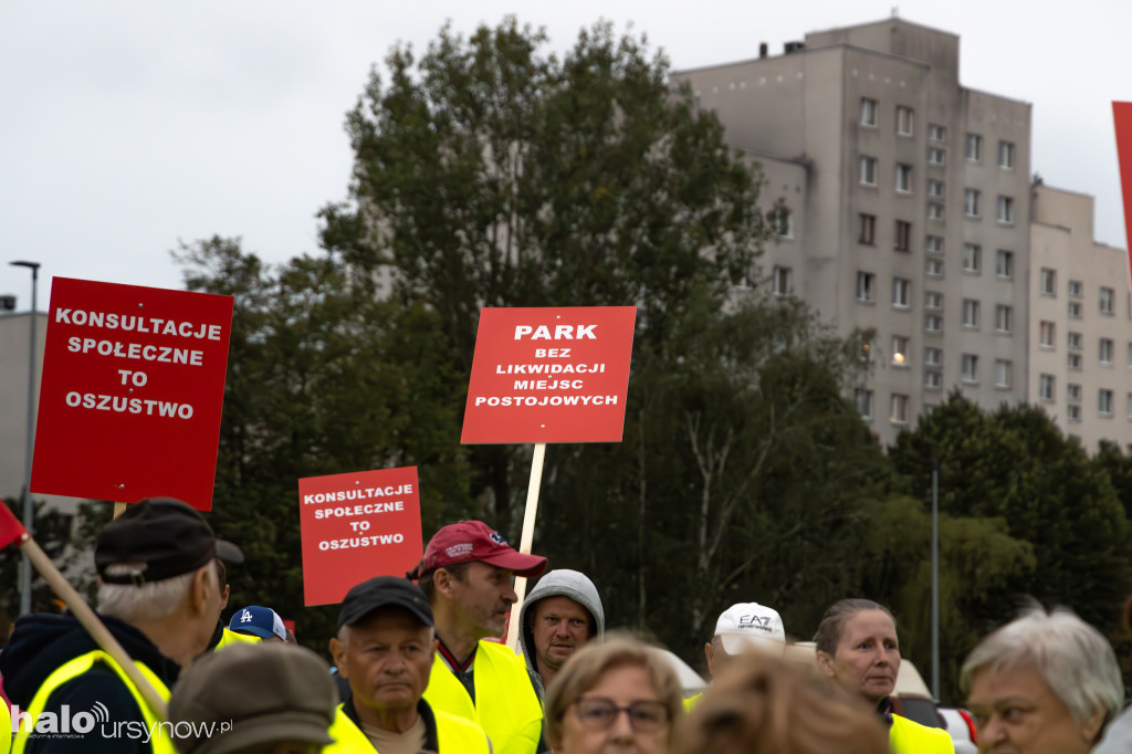 Protest mieszkańców osiedla Kazury