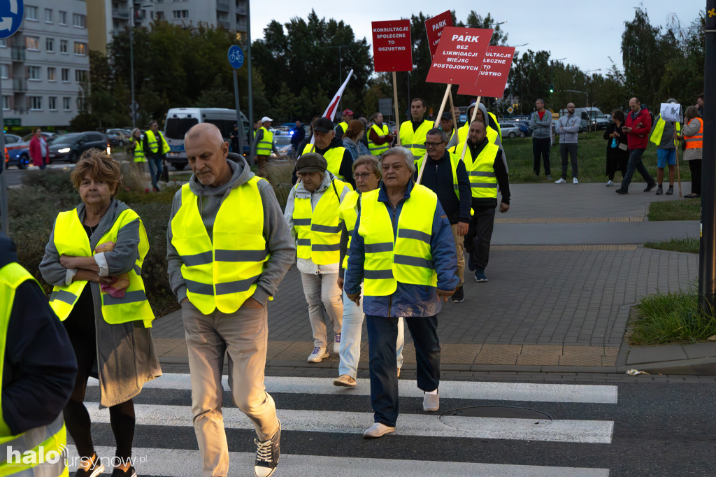Protest mieszkańców osiedla Kazury