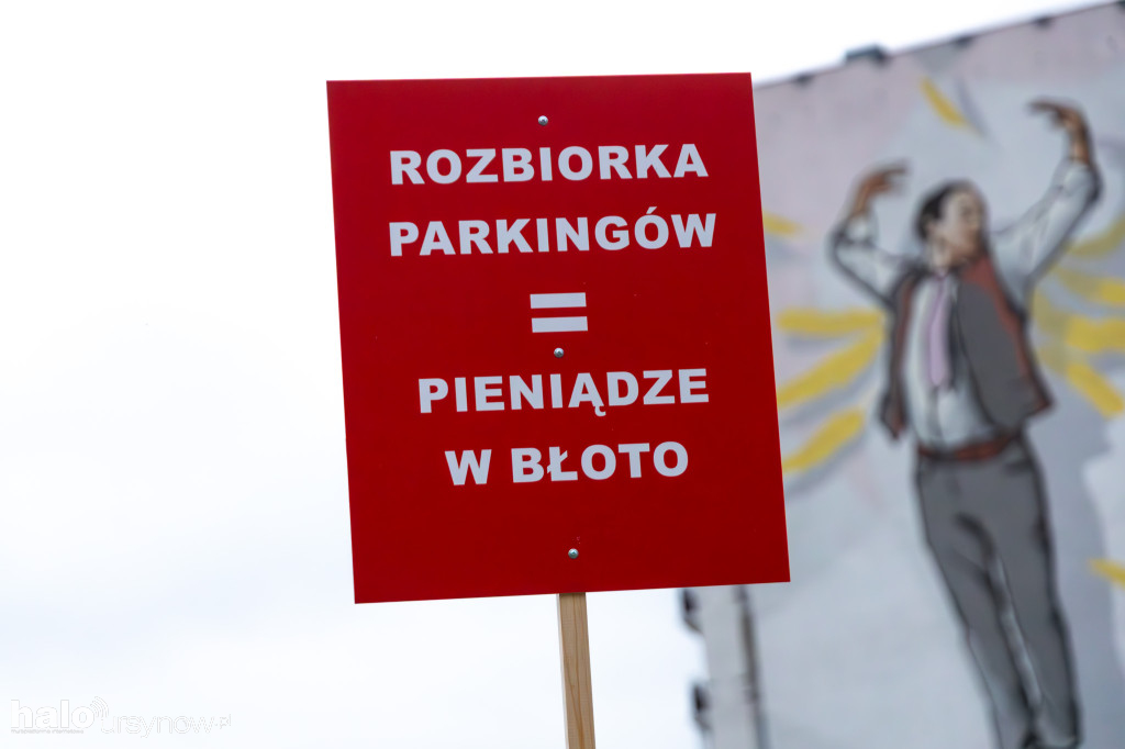 Protest mieszkańców osiedla Kazury