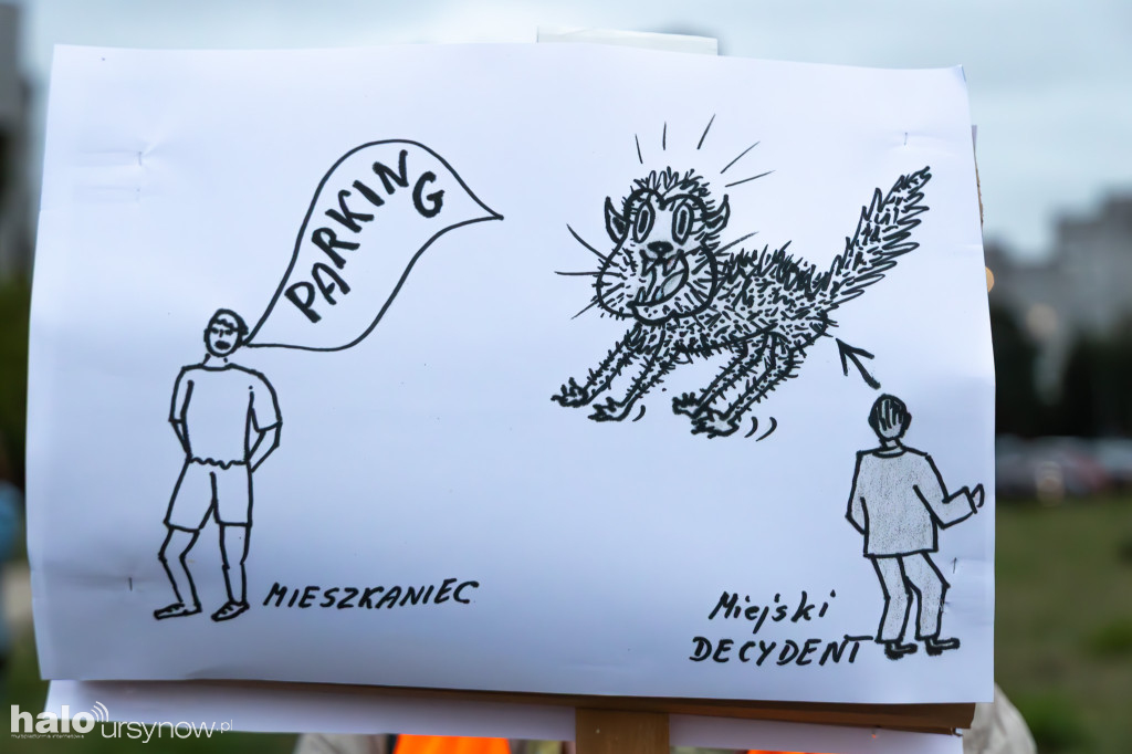 Protest mieszkańców osiedla Kazury