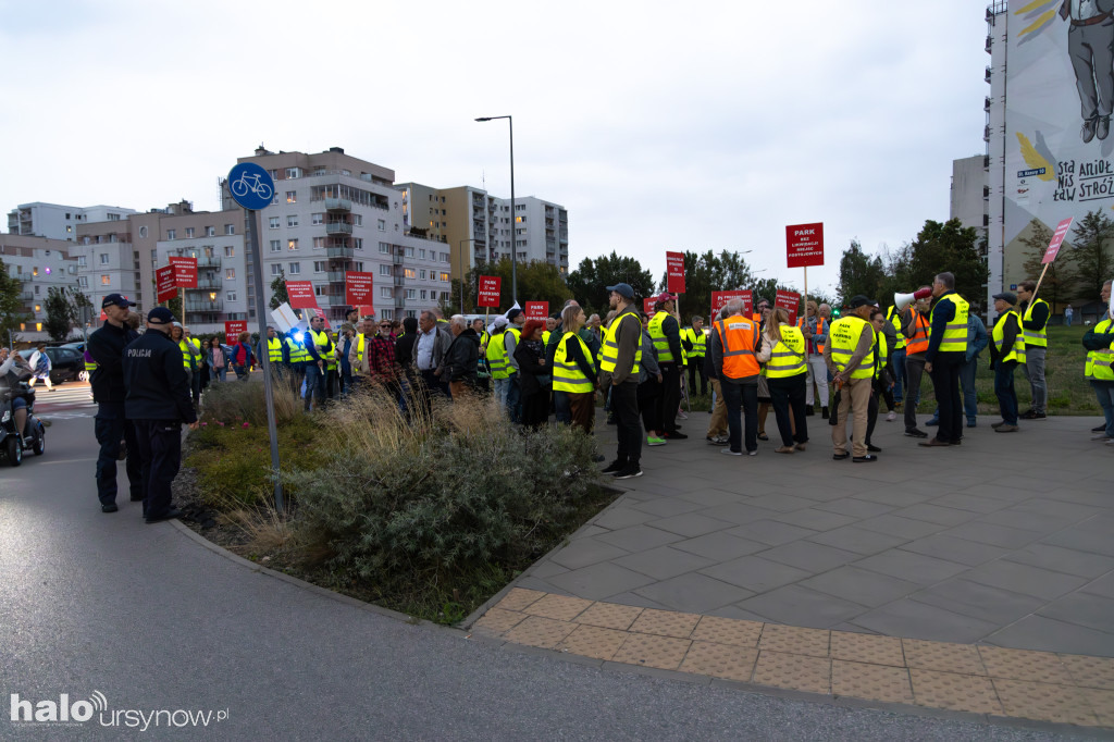 Protest mieszkańców osiedla Kazury