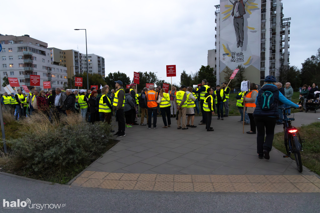 Protest mieszkańców osiedla Kazury