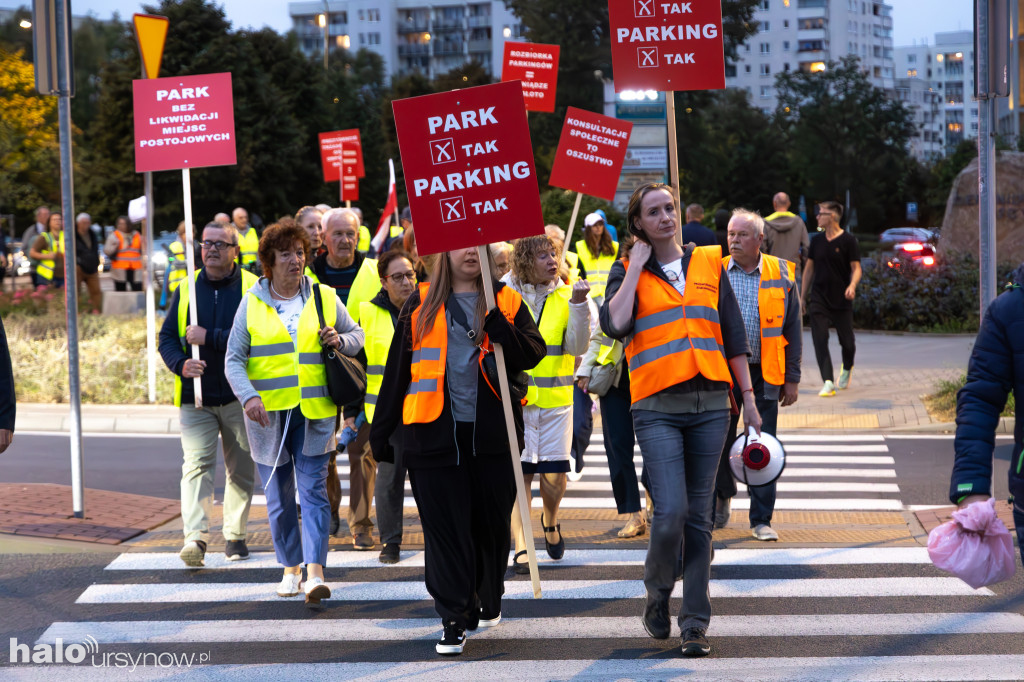 Protest mieszkańców osiedla Kazury