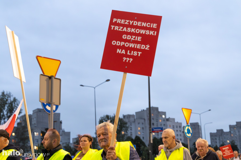 Protest mieszkańców osiedla Kazury