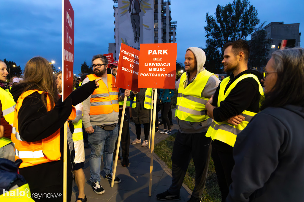 Protest mieszkańców osiedla Kazury