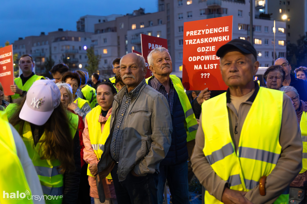 Protest mieszkańców osiedla Kazury