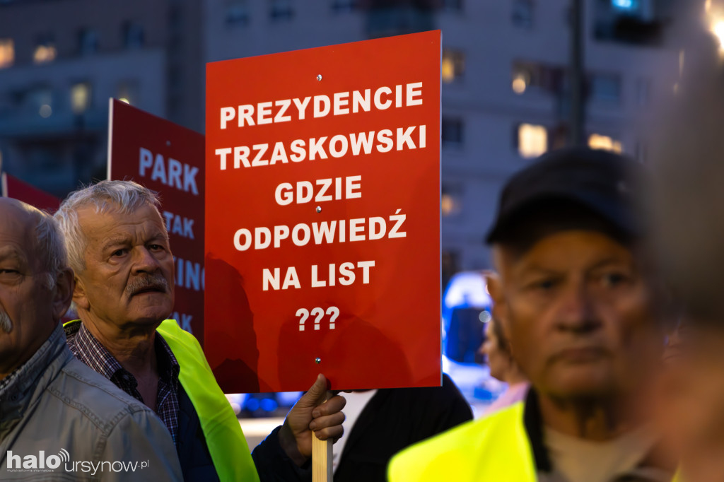 Protest mieszkańców osiedla Kazury