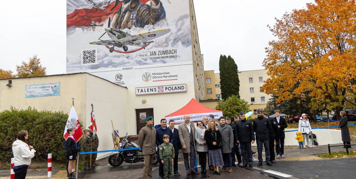 Mural Zumbacha na Ursynowie odsłonięty