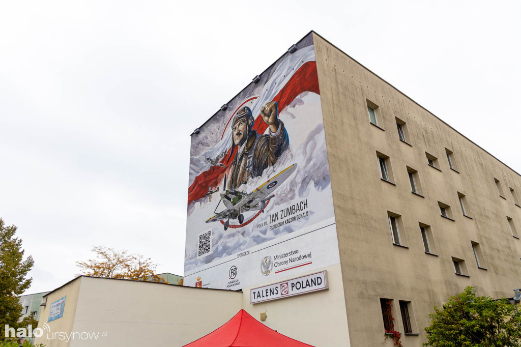 Mural Zumbacha na Ursynowie odsłonięty