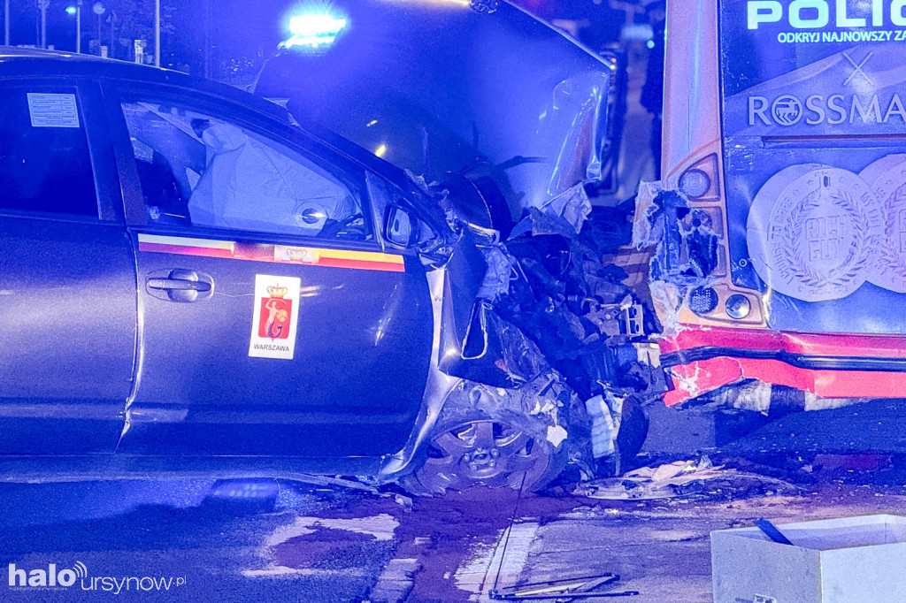 Wypadek na Rosoła na Ursynowie