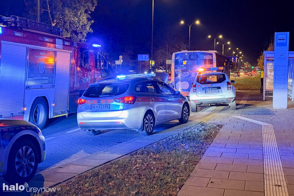 Wypadek na Rosoła na Ursynowie