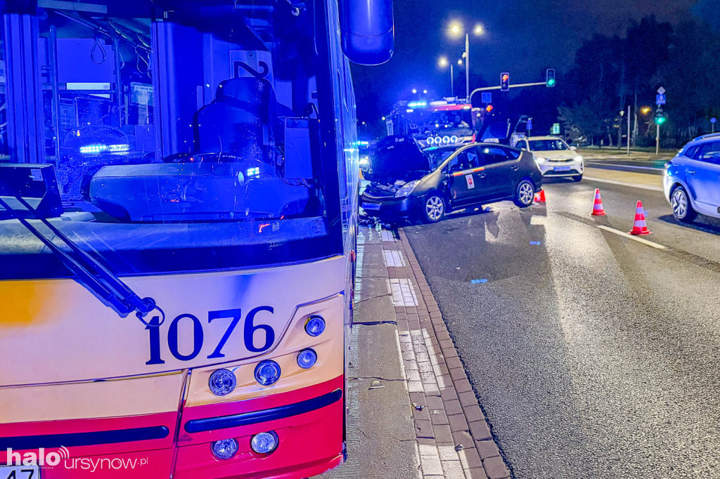 Wypadek na Rosoła na Ursynowie
