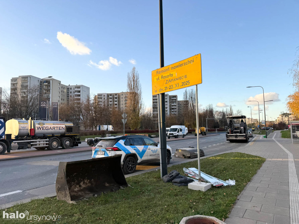 Remont na ulicy Rosoła