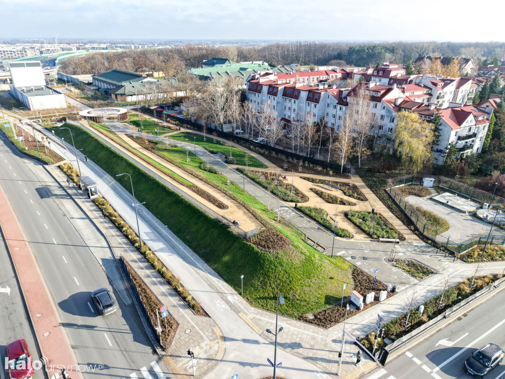 Zobaczcie z góry! Nowy odcinek parku linearnego gotowy