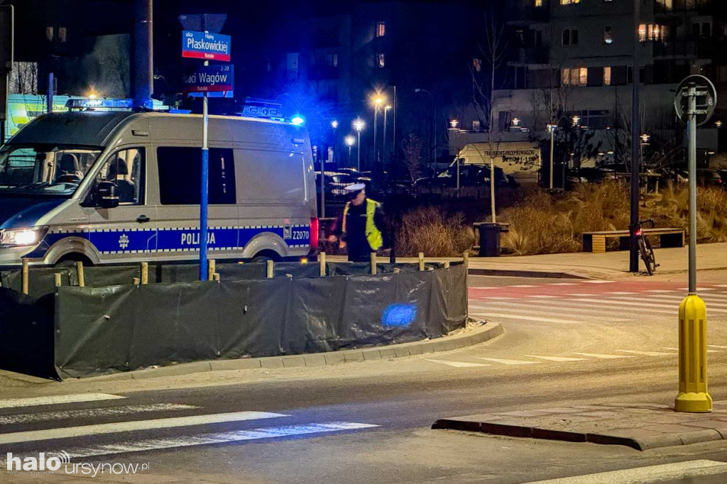 Wypadek na Płaskowickiej na Ursynowie