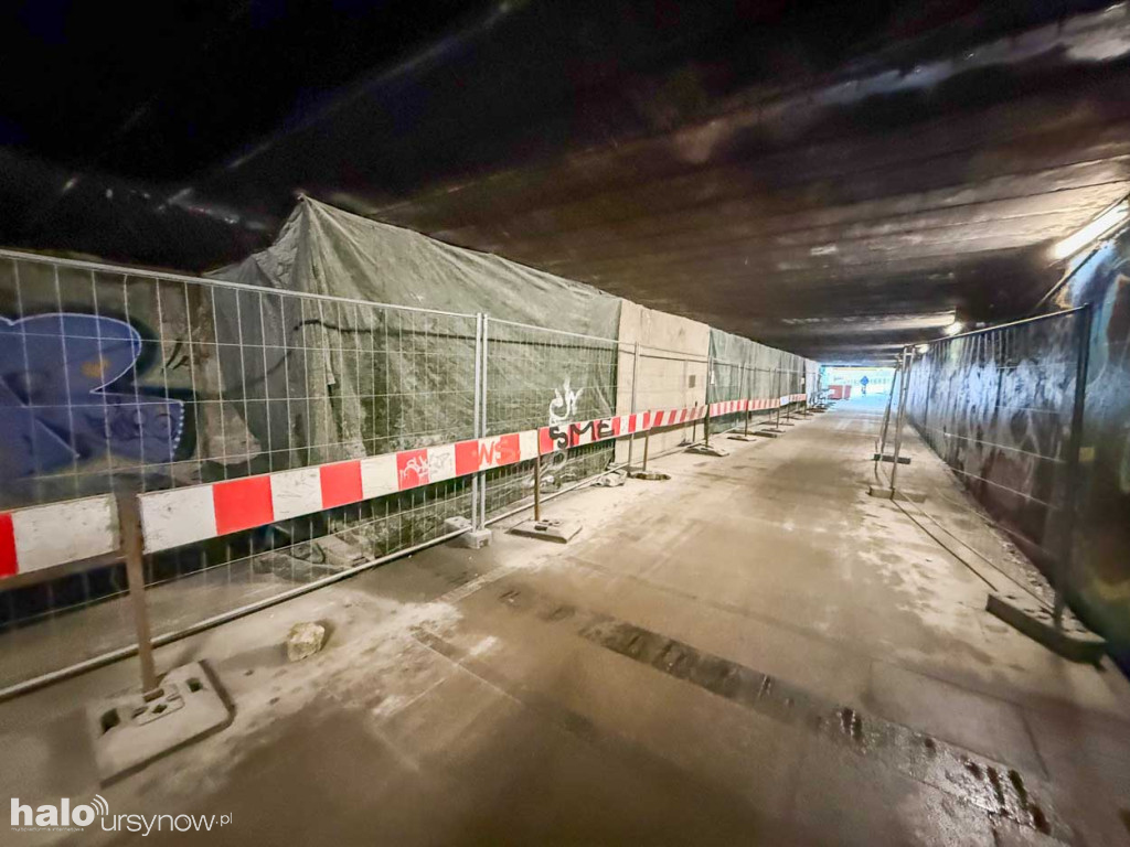 Remont przejścia podziemnego pod Puławską