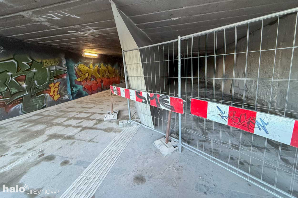 Remont przejścia podziemnego pod Puławską