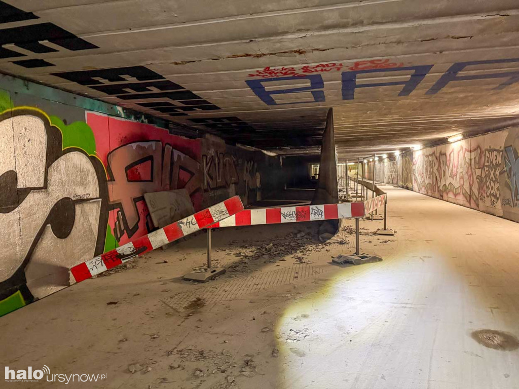 Remont przejścia podziemnego pod Puławską