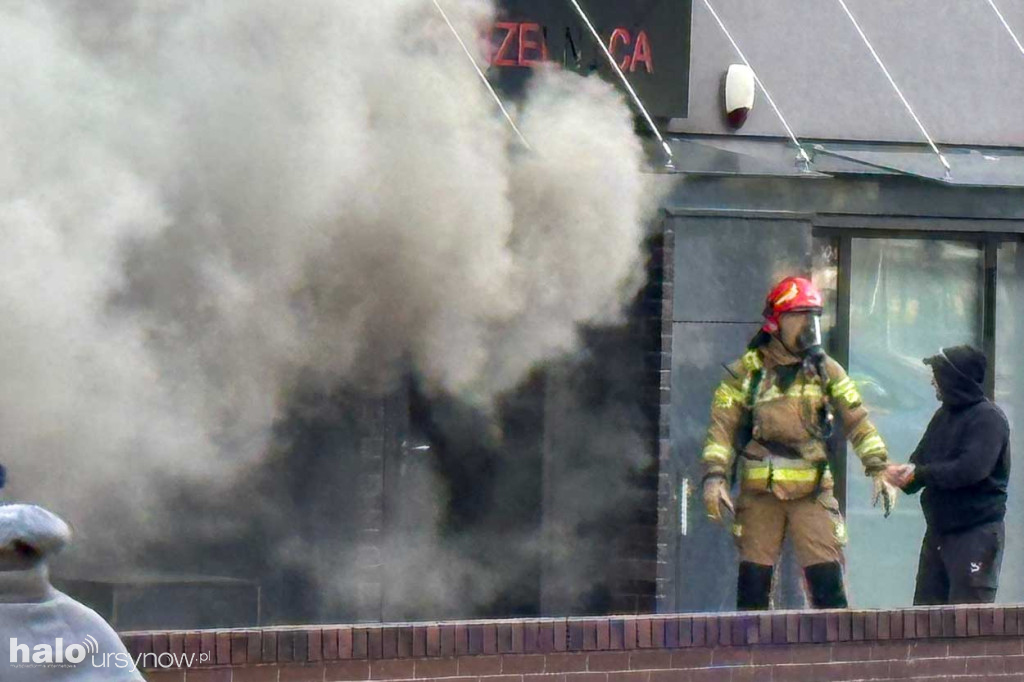 Początek pożaru na Migdałowej