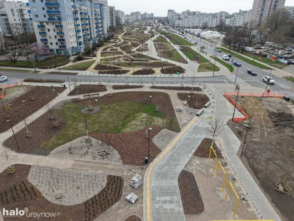 Budowa parku nad tunelem POW na Ursynowie