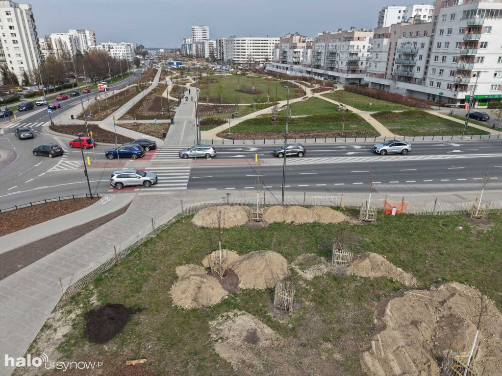 Budowa parku nad tunelem POW na Ursynowie