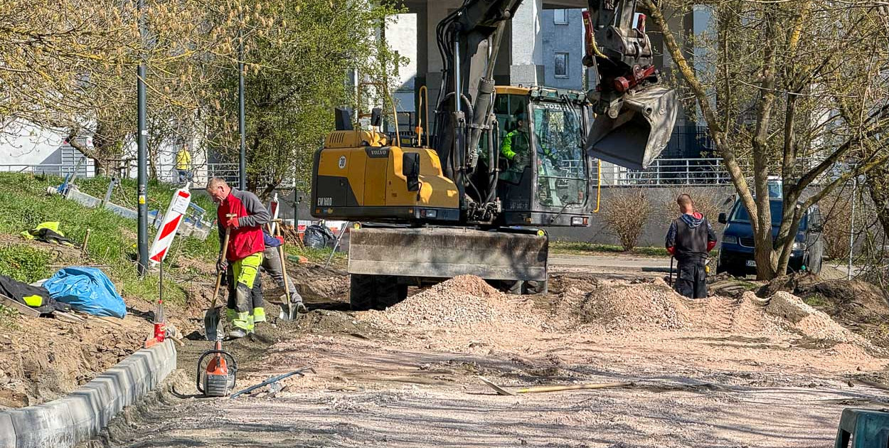 Remont na ul. Gminnej na Ursynowie