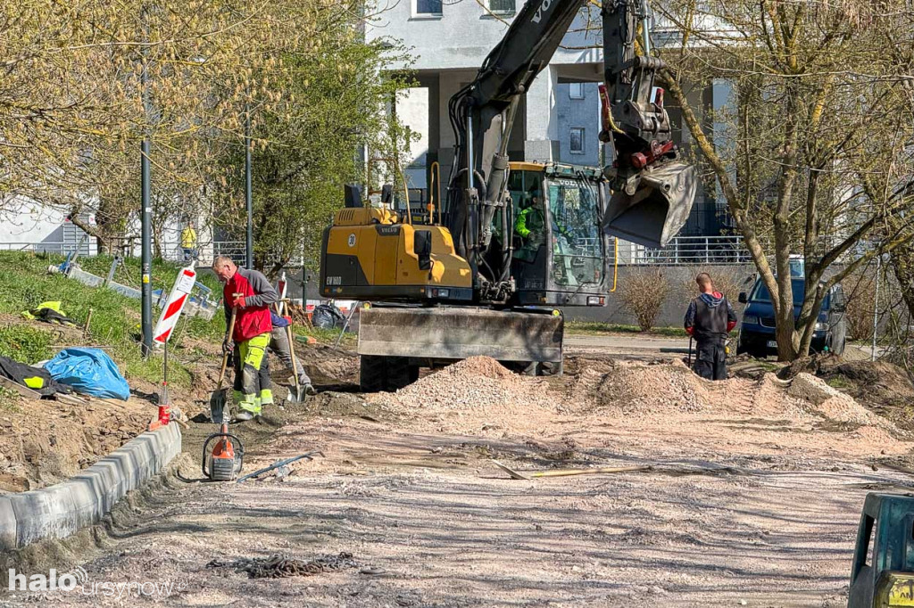 Remont na ul. Gminnej na Ursynowie