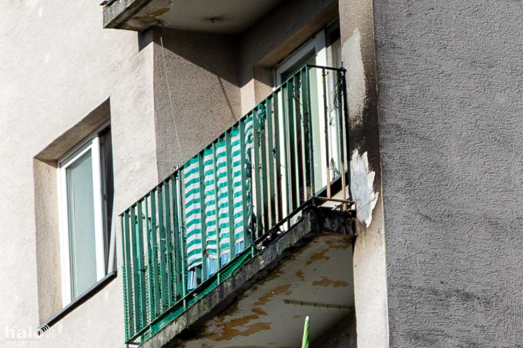 Pożar w wieżowcu na Ursynowie