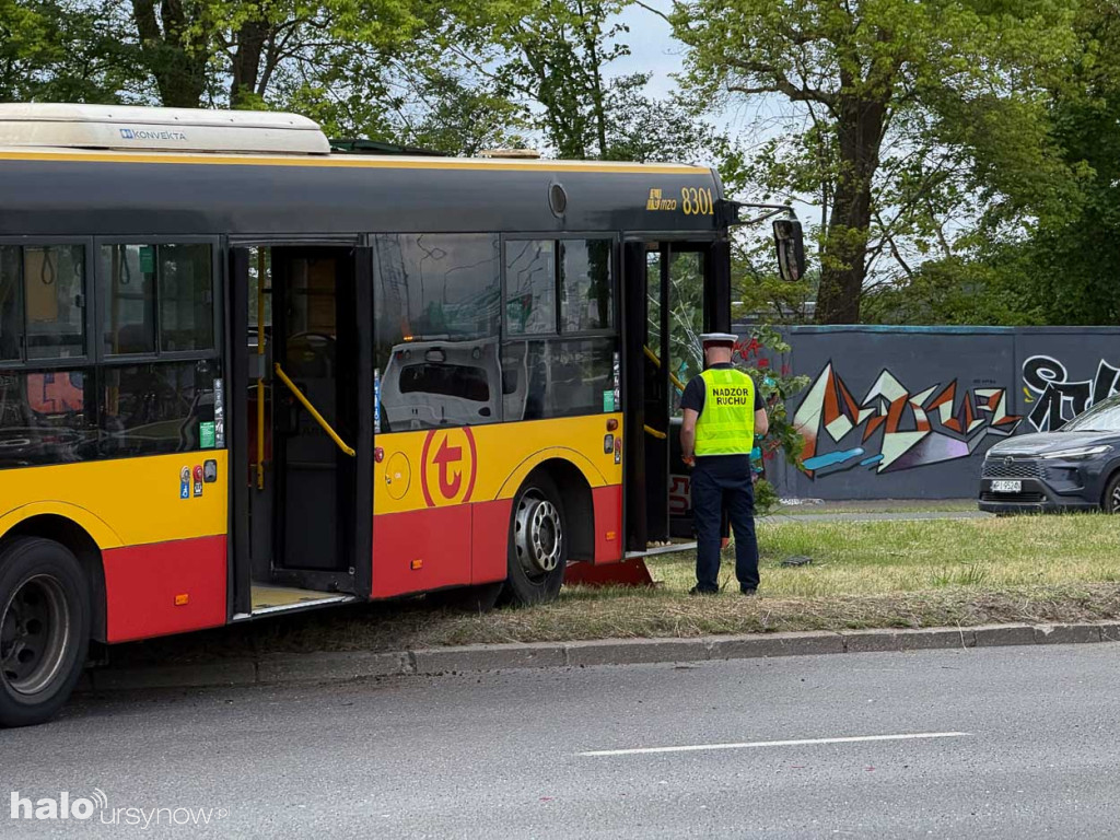 Wypadek autobusu 504 na Puławskiej