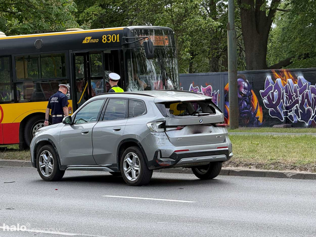 Wypadek autobusu 504 na Puławskiej