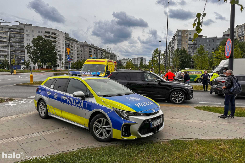 Wypadek na Płaskowickiej. Potrącenie rowerzystki