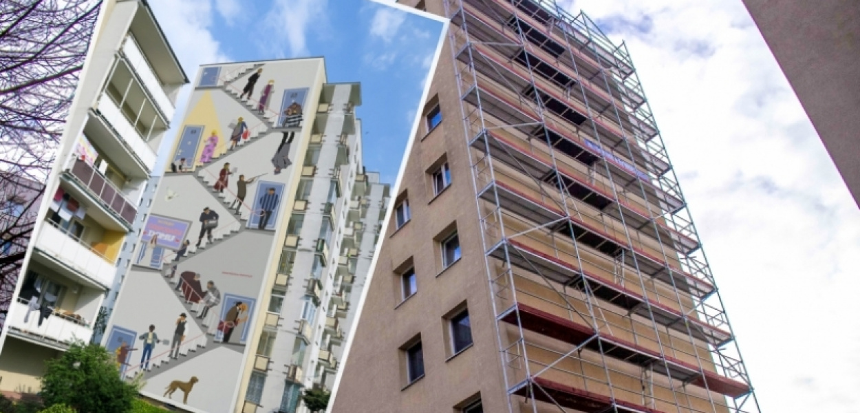 Nowy mural już powstaje. "Alternatywy 4" wracają na ulicę Grzegorzewskiej