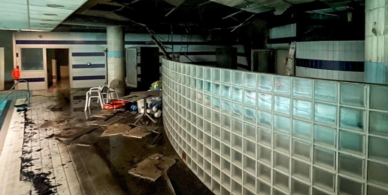 Tak wygląda basen po pożarze! Ogrom szkód i apel od właścicieli