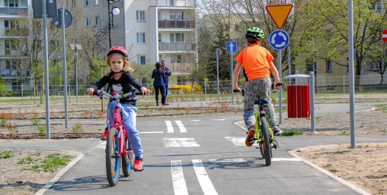 Rowerowy piknik w miasteczku rowerowym na Kazury