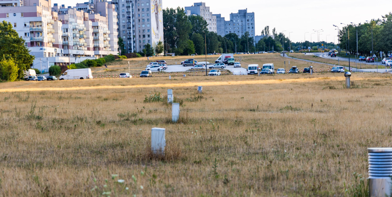 SK - dziś teren nad tunelem jest najdłuższą łąką w Warszawie