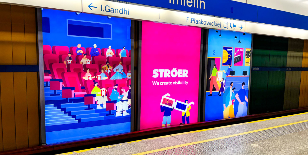 Czy reklamy w metrze świecą za mocno? "Rażą po oczach"