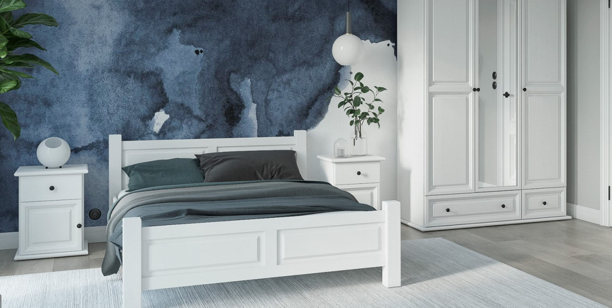 Białe Meble Sosnowe LARVIK: Styl i funkcjonalność w Twoim domu