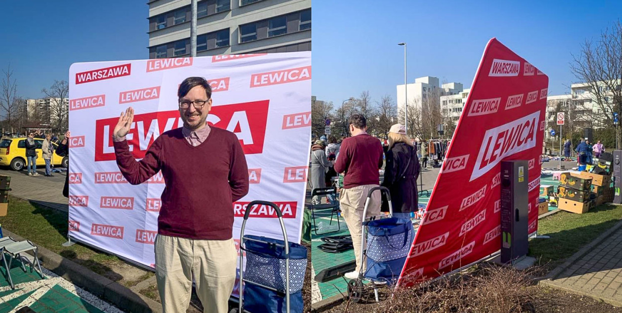 Awantura na garażówce na Ursynowie. Agitacja polityczna