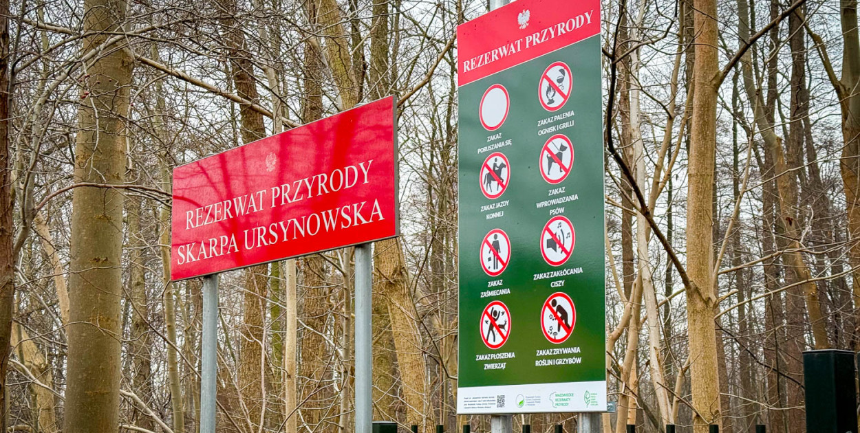 Wejście do rezerwatu Skarpa Ursynowska od strony ul. Arbuzowej (SK)