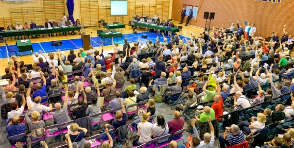 SK - spółdzielcy głosują na Walnym w 2019 roku
