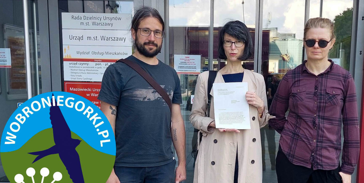 FB/W obronie Górki na Skraju - wnioskodawcy przy urzędzie dzielnicy