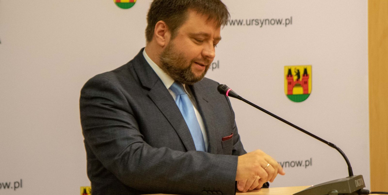 SK - wiceburmistrz B. Dominiak tuż po wyborze na wiceburmistrza Ursynowa