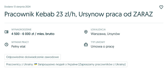 Oferta pracy w Warszawie, Ursynów, research FXMAG