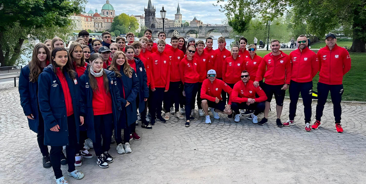 Reprezentacja Polski juniorów młodszych w Pradze (Polski Związek Pływacki)