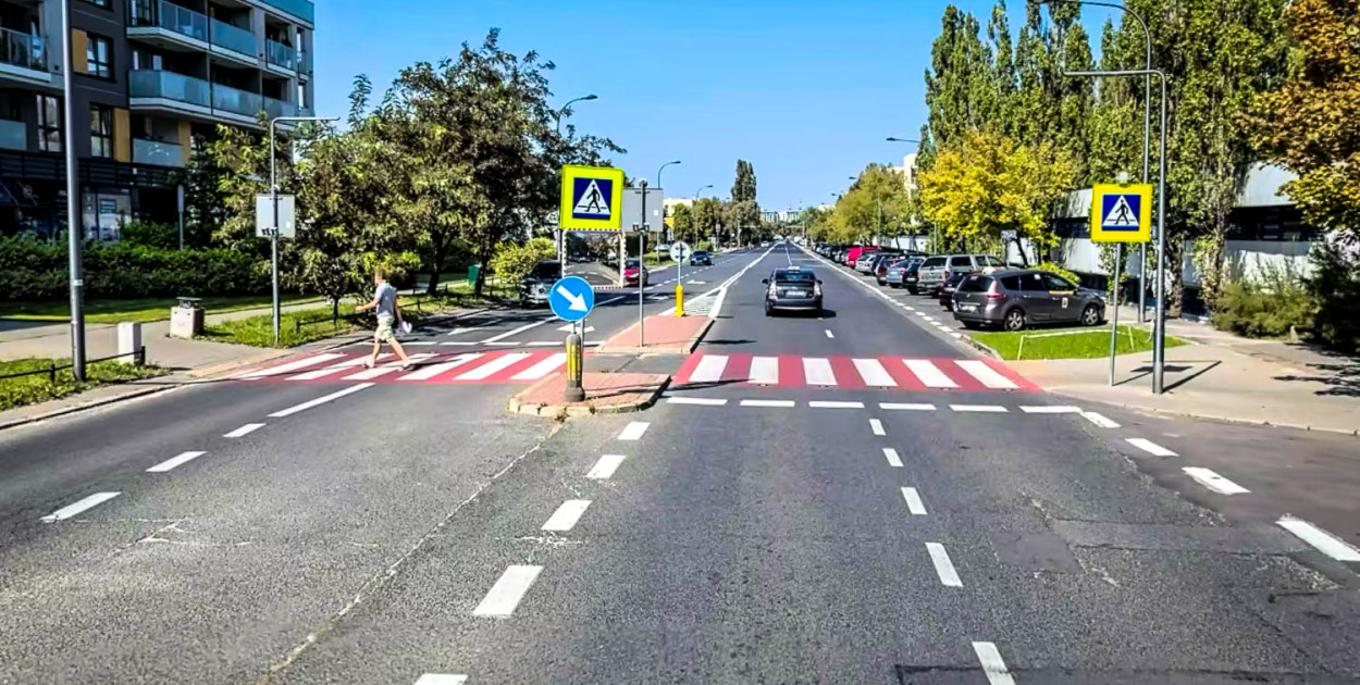 przejście dla pieszych, na którym dopszło do potrącenia