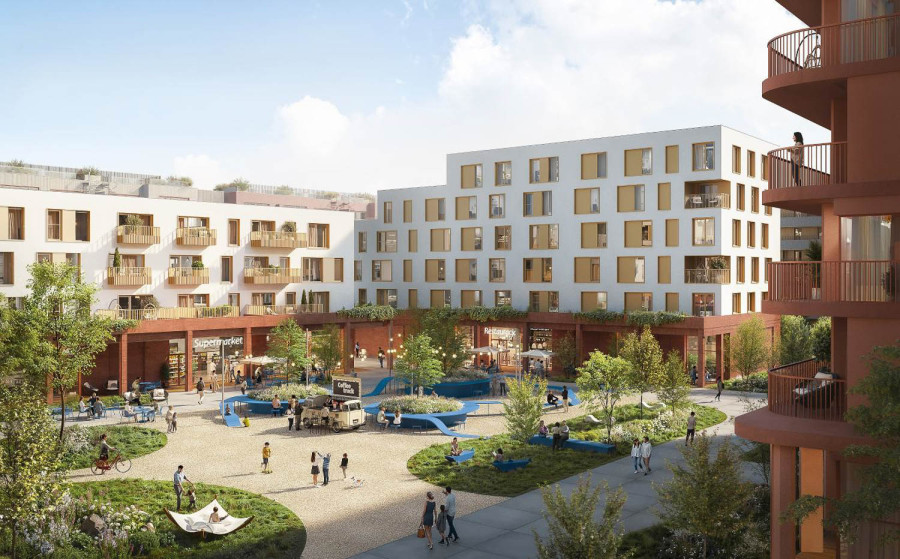 Wizualizacja inwestycji po Tesco Kabaty - Archicom