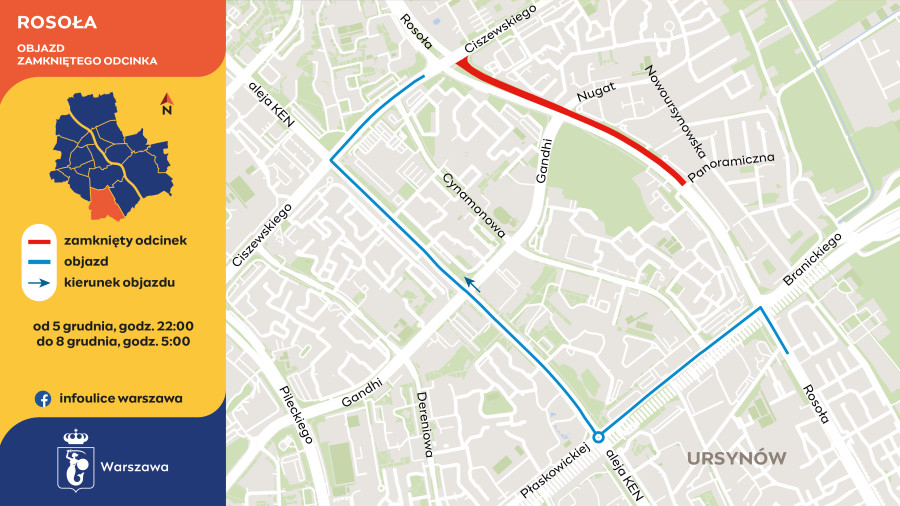 Objazd ulicy Rosoła (UM)