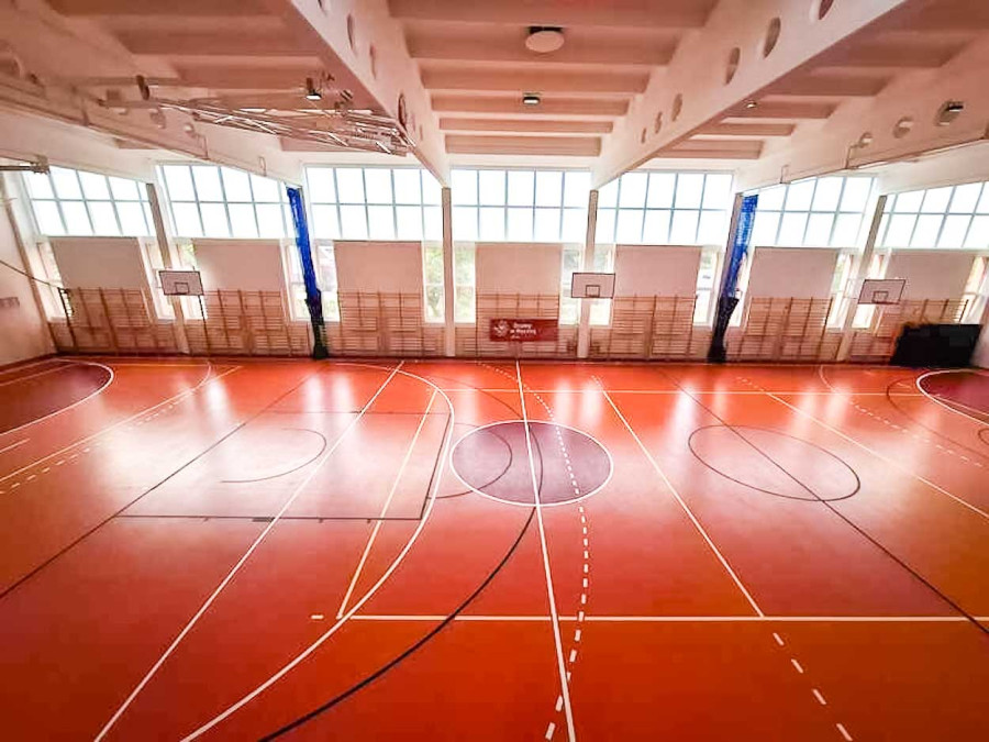 Sala gimnastyczna w Szkole Podstawowej nr 336