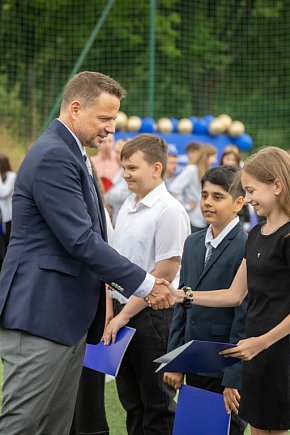 Prezydent Trzaskowski w szkole na Ursynowie-6266