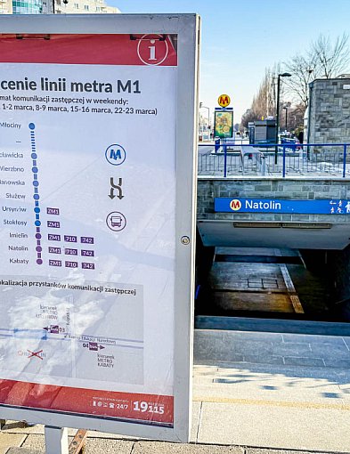 Nie zapomnij! W weekend metro znów na krótszej trasie!-33494